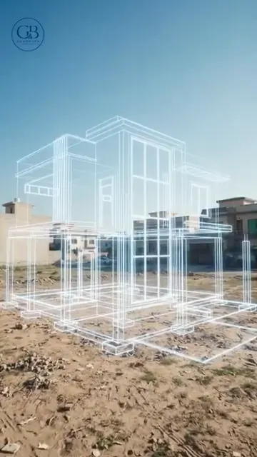 Gandhara Builders construction and real estate ad, first frame